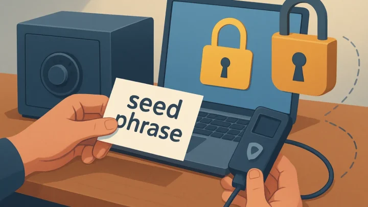 Seed phrase bezpečnost: praktická ilustrace průvodce