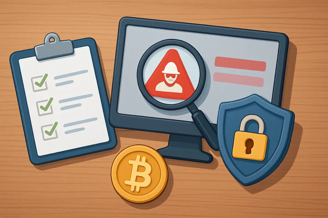Jak se nenechat okrást o kryptoměny: praktický kontrolní seznam před dalším krokem
