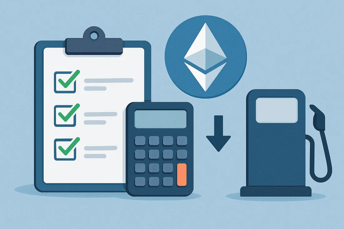 Gas fee ethereum vysvětlení: praktický kontrolní seznam před dalším krokem
