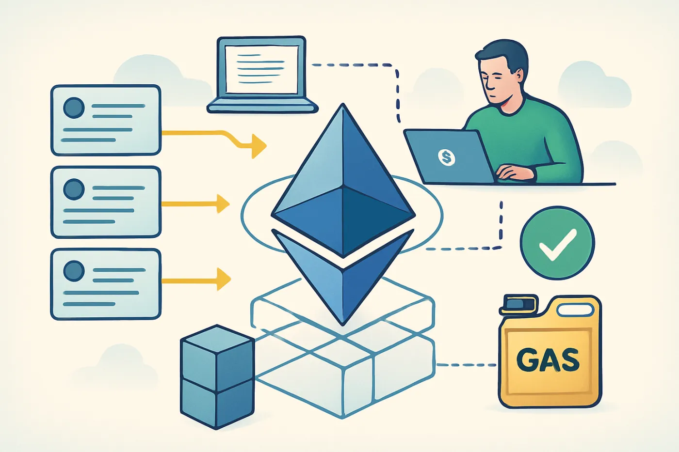 Jak funguje ethereum blockchain: praktická ilustrace průvodce