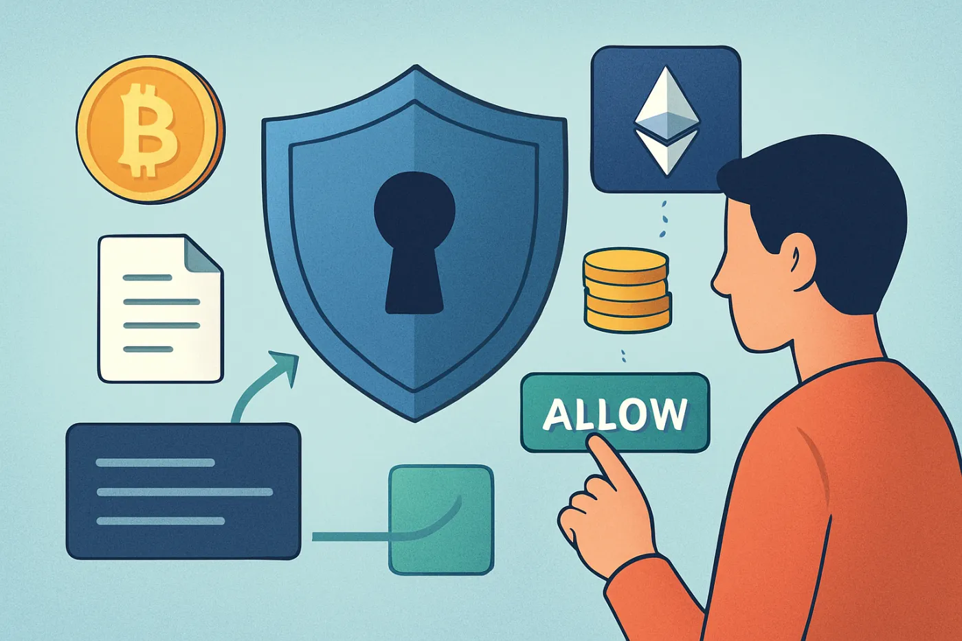 Defi allowance bezpečnost: praktická ilustrace průvodce