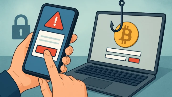 Phishing kryptoměny: praktická ilustrace průvodce