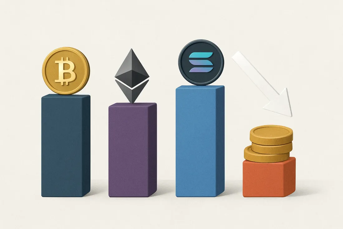 Porovnání gas fee různých blockchain sítí: vizuální porovnání možností